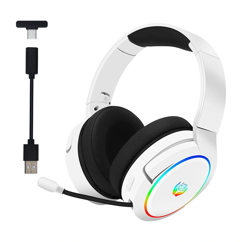 2,4 GHz trådløst spillhodesett Bluetooth 2,4G Type-C