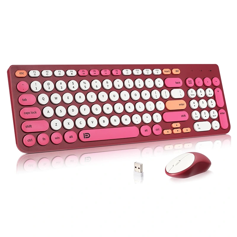 Hva er funksjonene i trådløst tastatur og musekombinasjon?