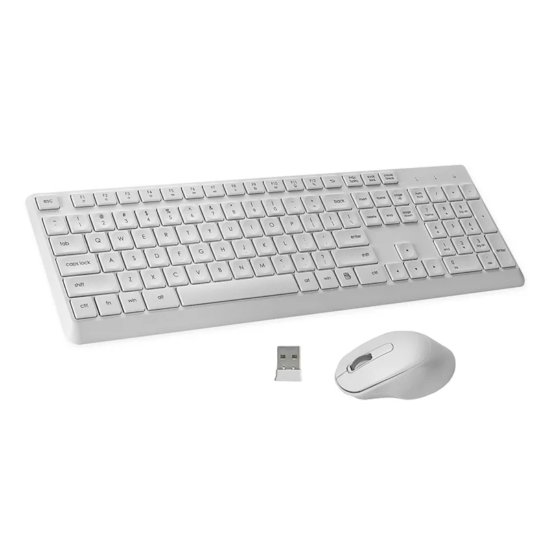 Hvorfor er det hvite 2,4 GHz trådløse tastaturet og musen det beste valget for moderne arbeidsområder?