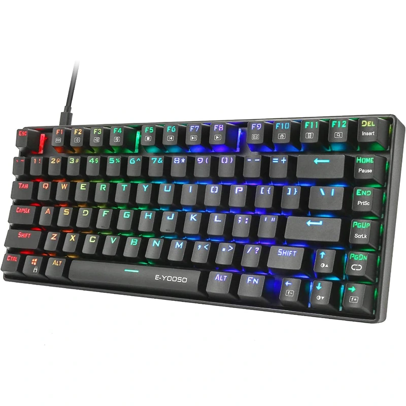 81 taster RGB mekanisk spilltastatur Vanntett