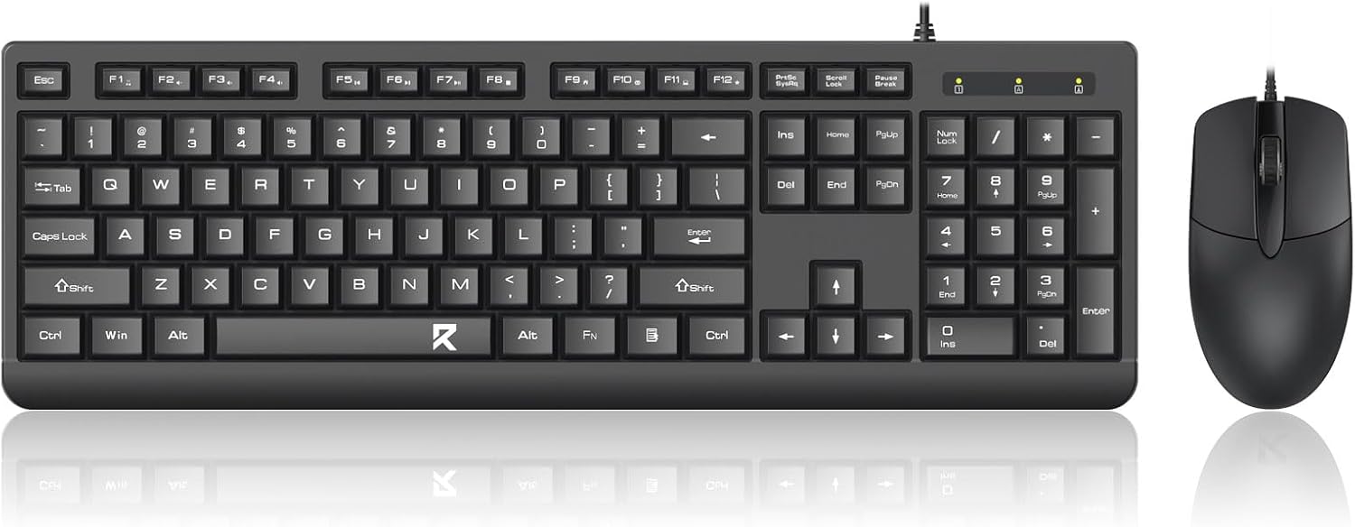 Sort BC7543 Kablet tastatur og mus-kombinasjon