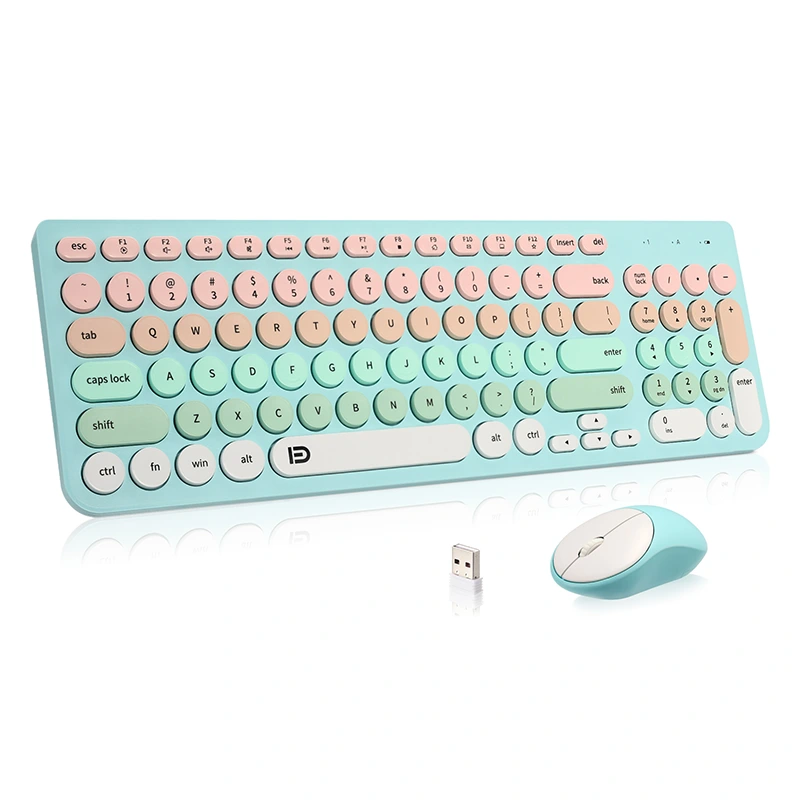 Trådløst tastatur og musekombo 2,4 GHz full størrelse
