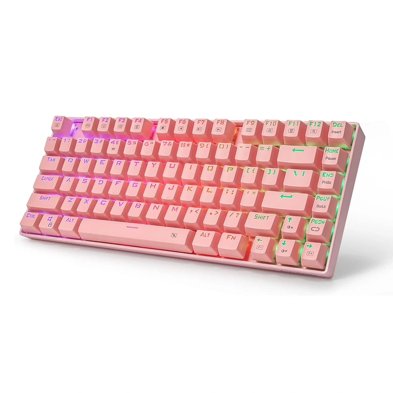 Trådløst mekanisk tastatur 2,4Ghz/USB 81taster